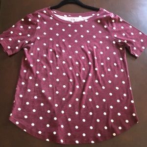LOFT polka dot tee